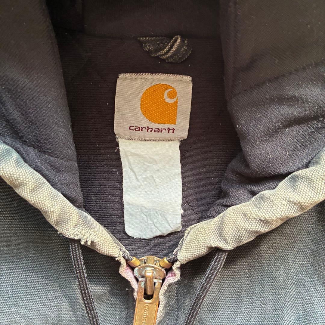 90's Carhartt fade black アクティブジャケット