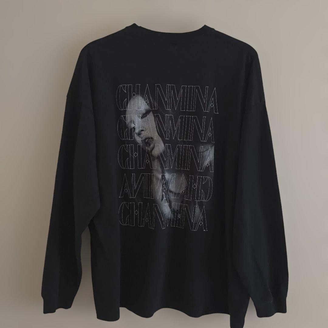 CHANMINA ブラック 長袖Tシャツ　M