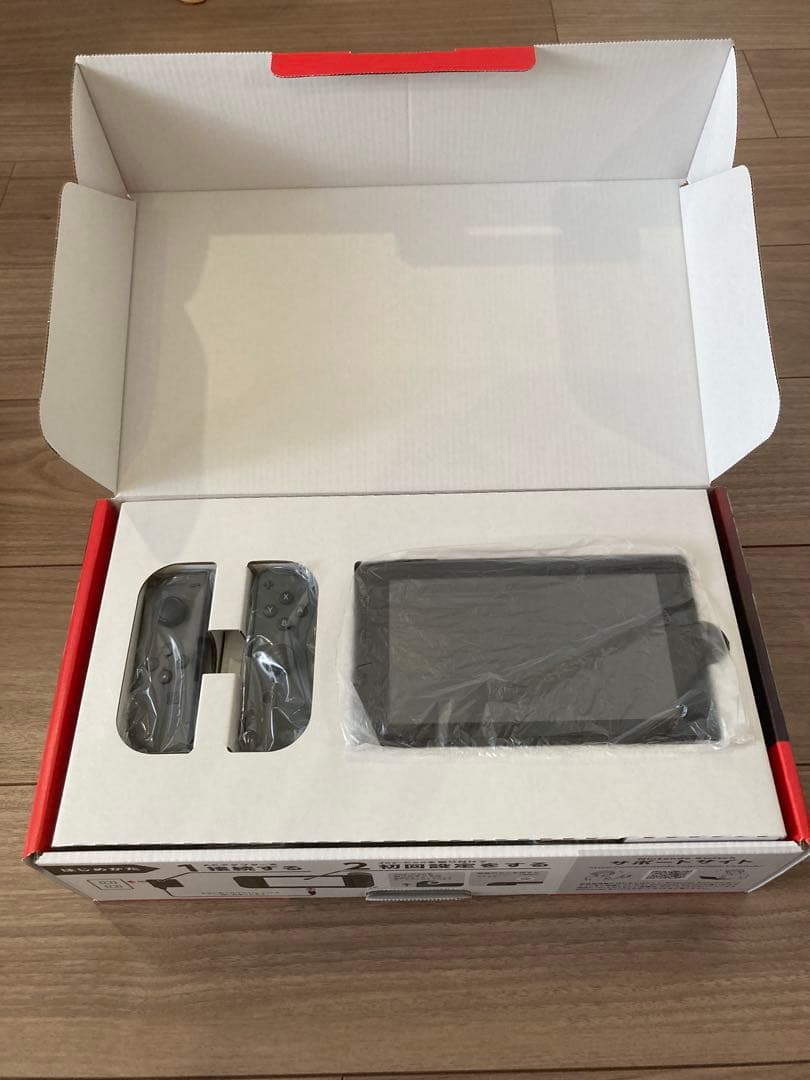 【美品中古】Nintendo Switch 本体グレー（バッテリー強化モデル）