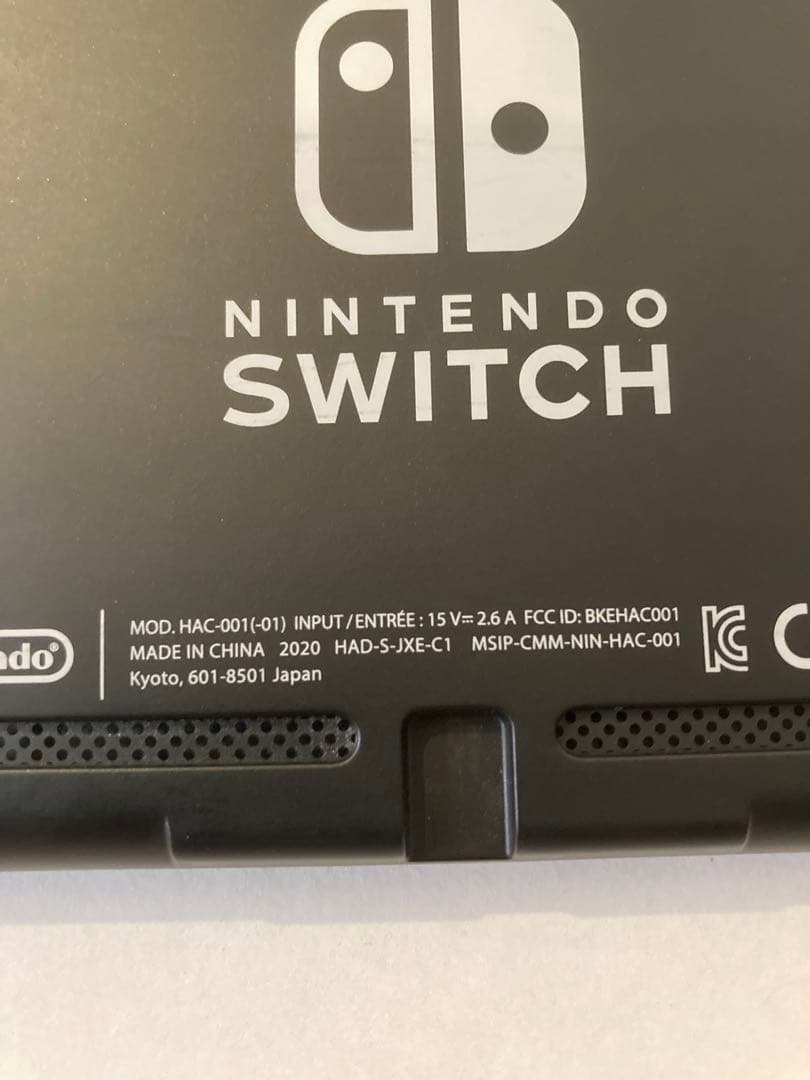 【美品中古】Nintendo Switch 本体グレー（バッテリー強化モデル）