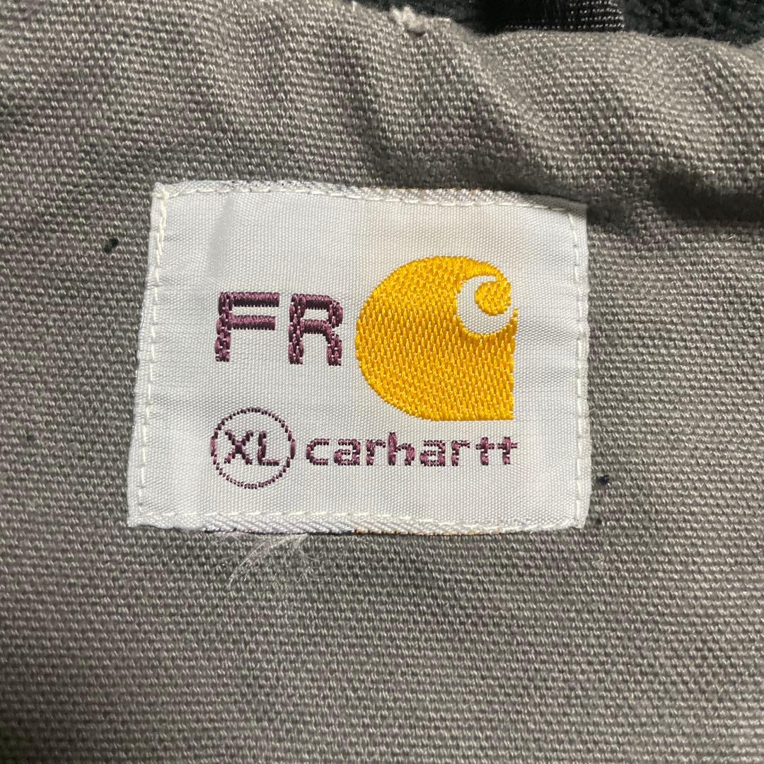 マ*オ様 Carhartt ダックベスト フード付き グレー