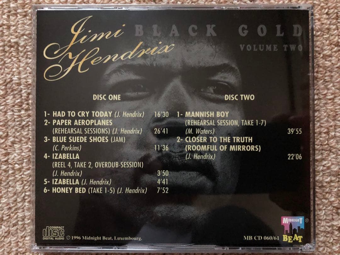 洋楽 JIMI HENDRIX BLACK GOLD