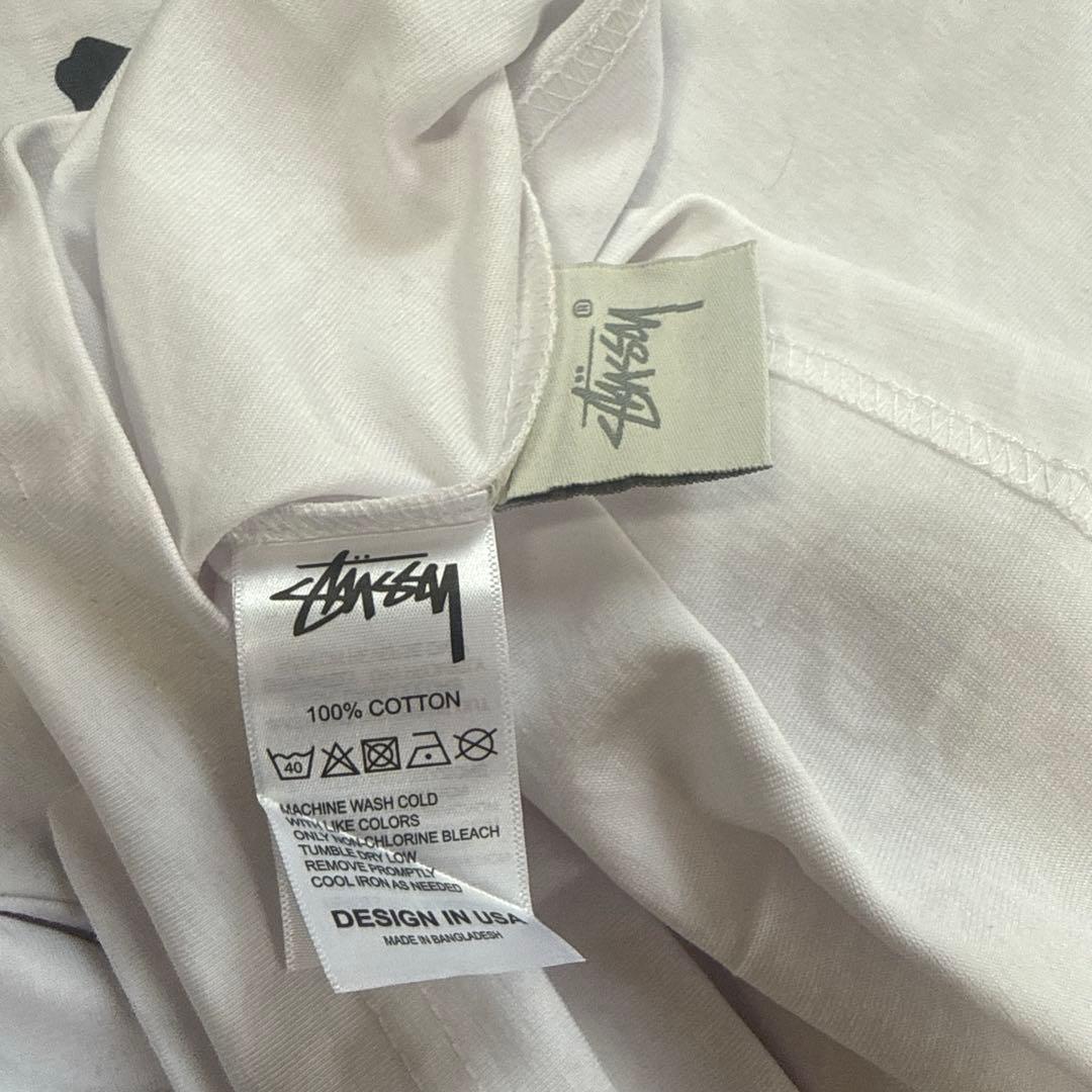 M*i様 STUSSY ステューシー ホワイト ストリート Tシャツ