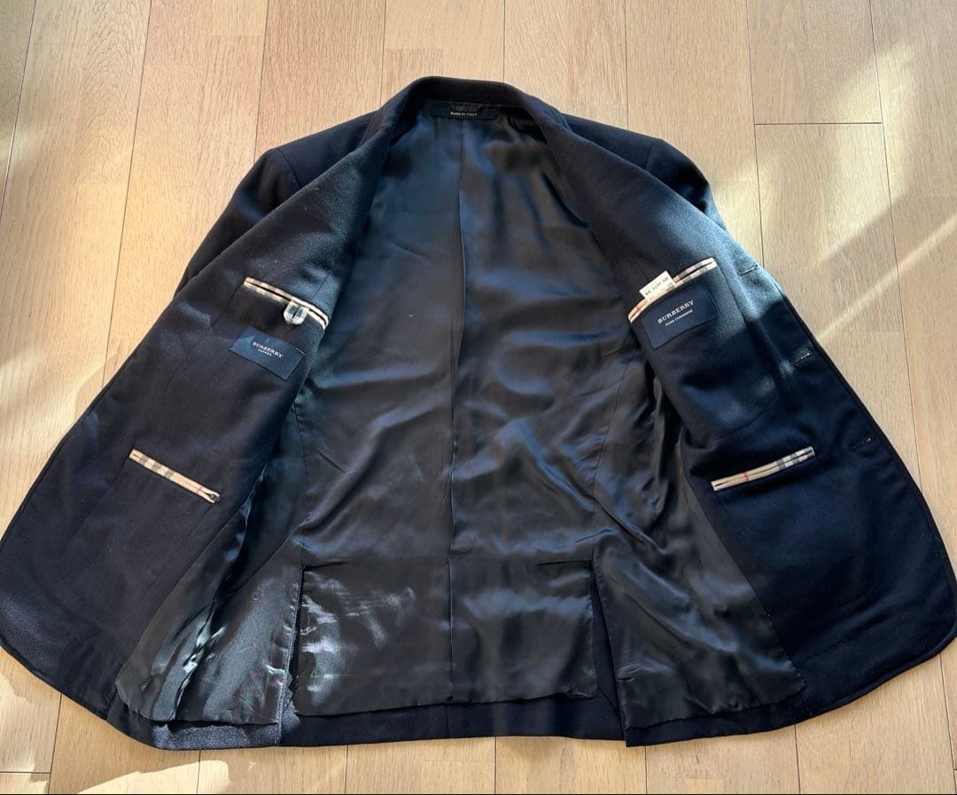 カシミア100% バーバリー　ブレザー　イタリア製