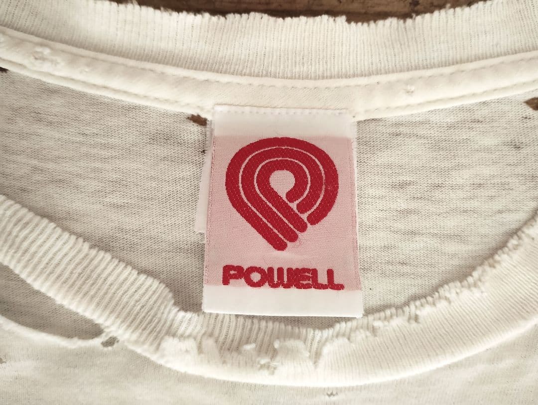 90s〜00s POWELL パウエル オーバルドラゴン 鬼フェードTシャツ