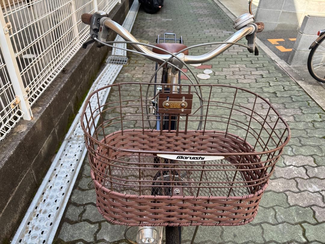 【大阪府茨木市】丸石　シティサイクル　26インチ　6段変速　オートライト