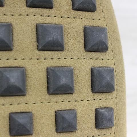 ◇HERMES ローファー モカシン コリエド ベージュ スエード ムートン