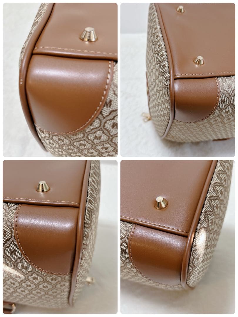 MOUSSY モノグラム ボストンバッグ Lサイズ ベージュ