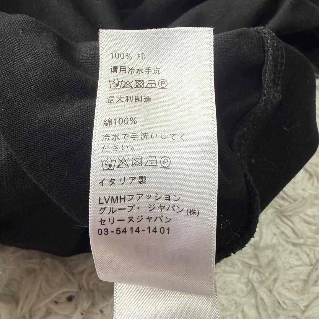 美品　CELLNE セリーヌ Tシャツ ロゴ ブラック 黒 Mサイズ
