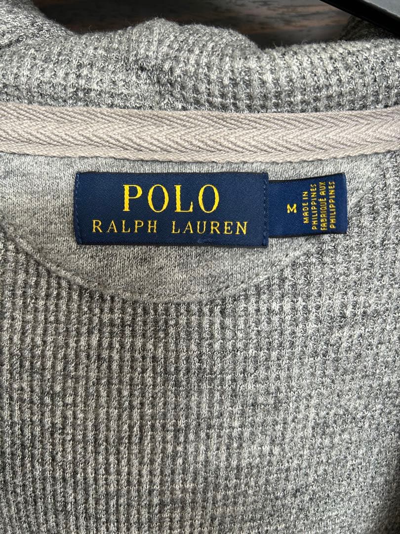 POLOラルフローレン フルジップパーカーベスト 刺繍ロゴ