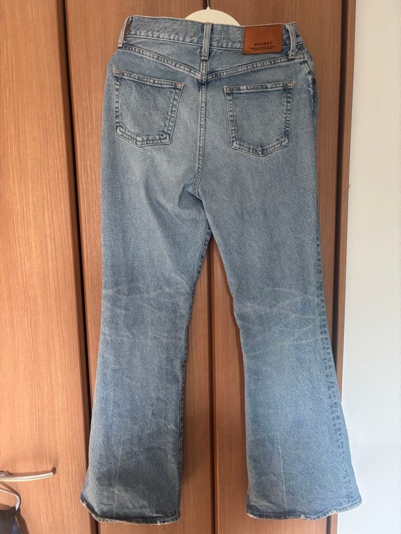 【美品】MOUSSY MVS FLARE 27インチ ライトブルー マウジー