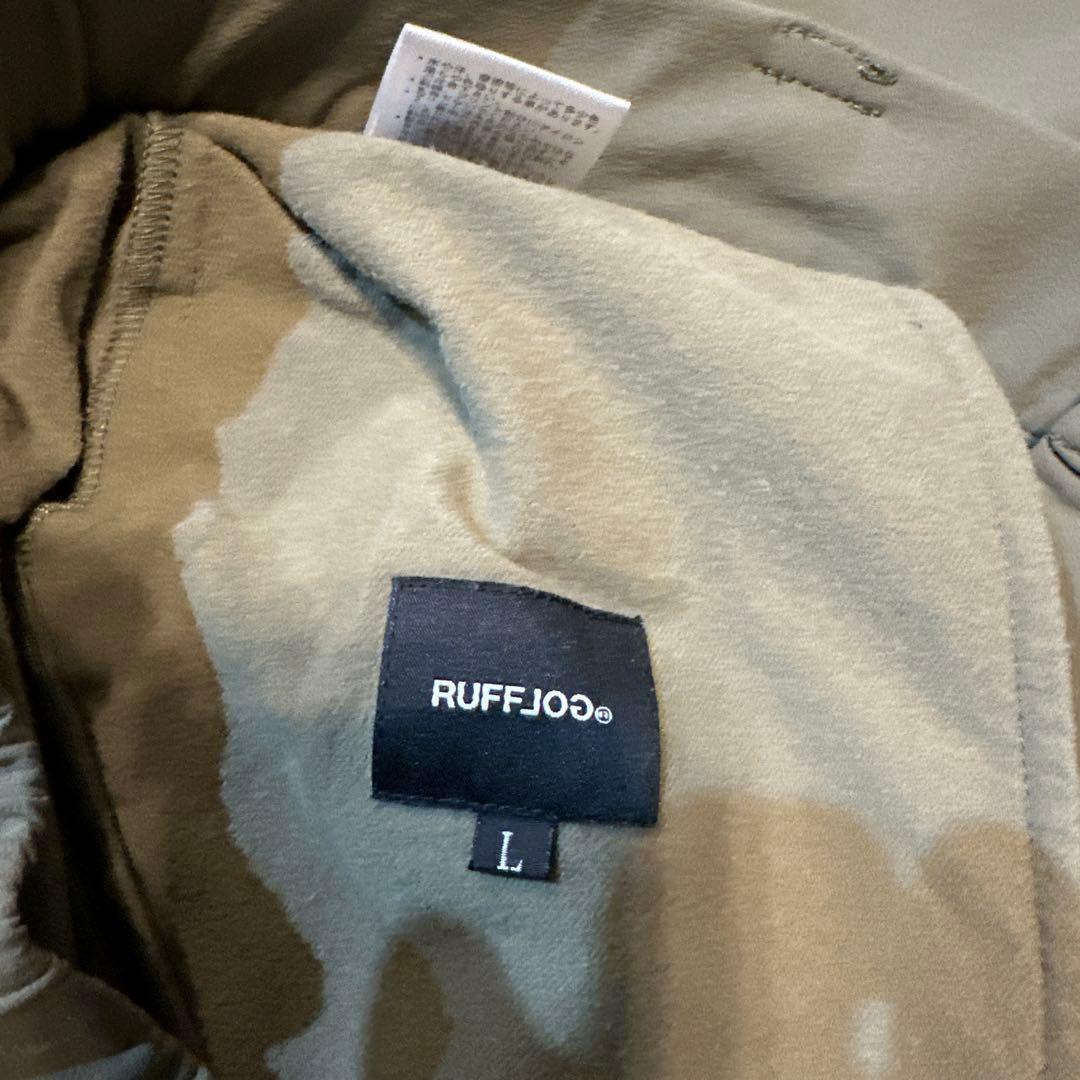 メンズウェア RUFFLOG STRECH WARM WIDE SLACKS KHAKI
