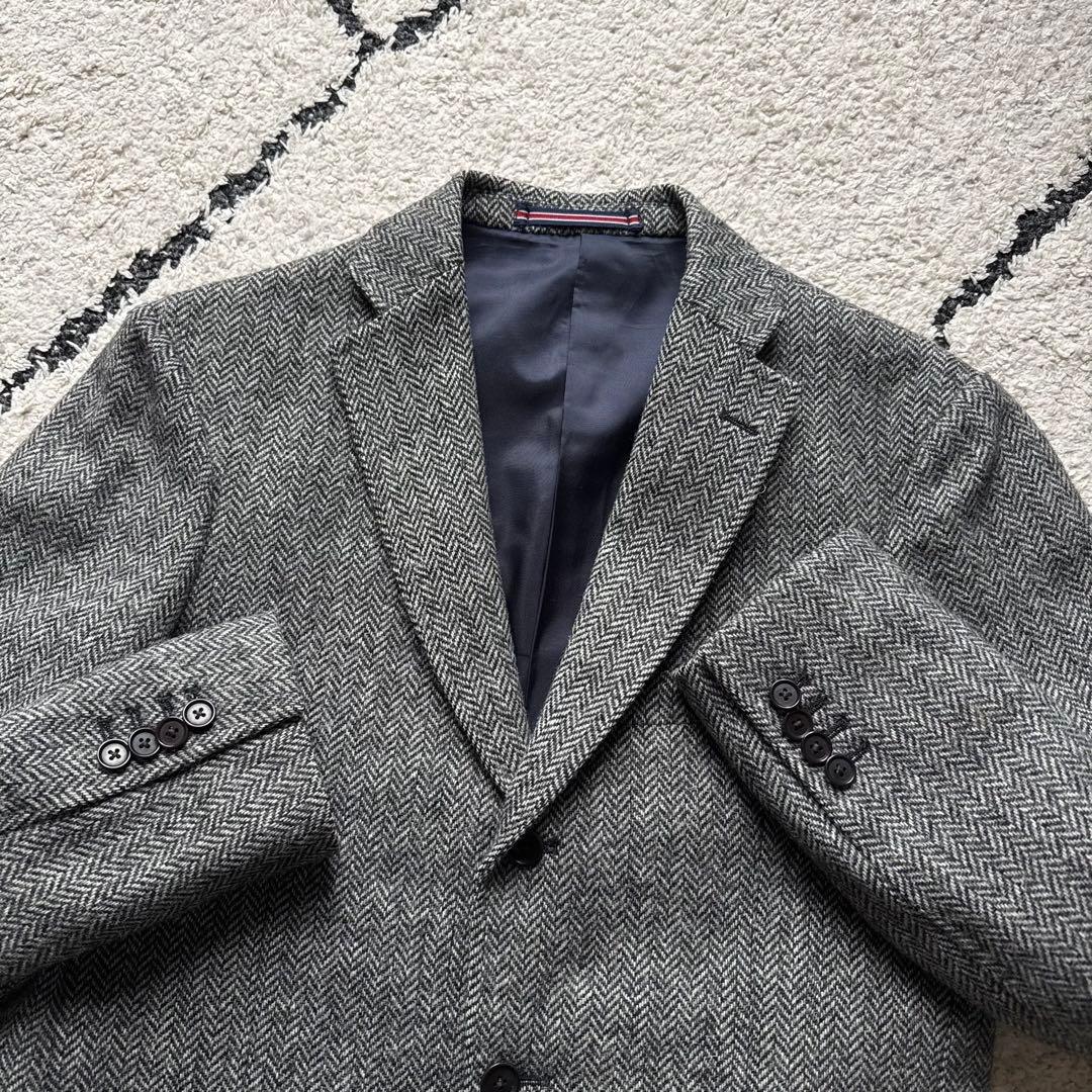 MOON MALE＆CO テーラードジャケット　ツイード　ヘリンボーン　グレー