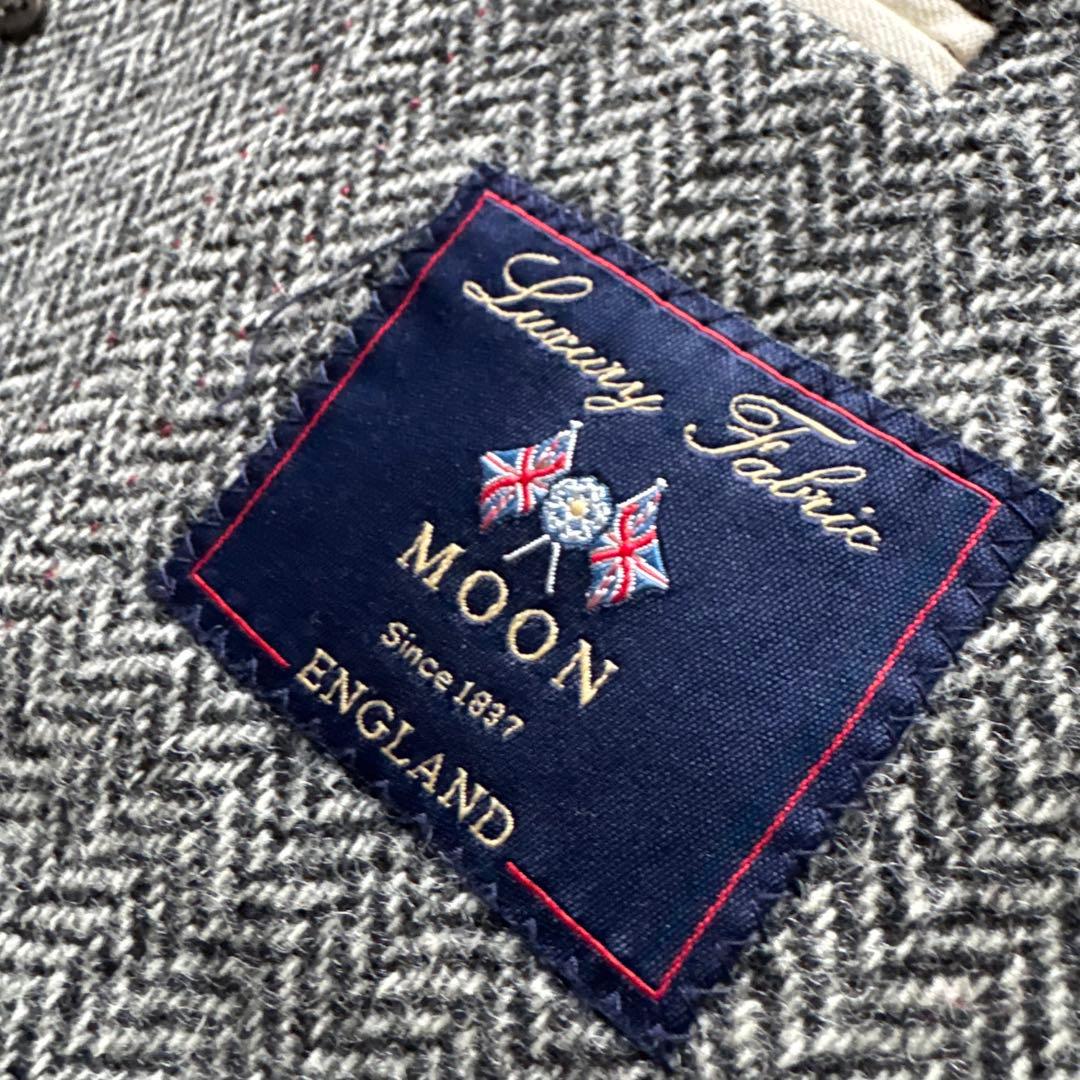 MOON MALE＆CO テーラードジャケット　ツイード　ヘリンボーン　グレー