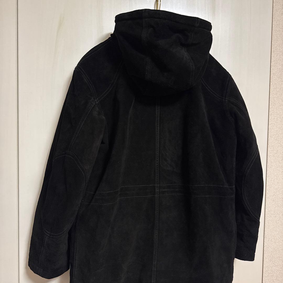 RRL ダブルアールエル　スエードレザーコート　ブラック　L