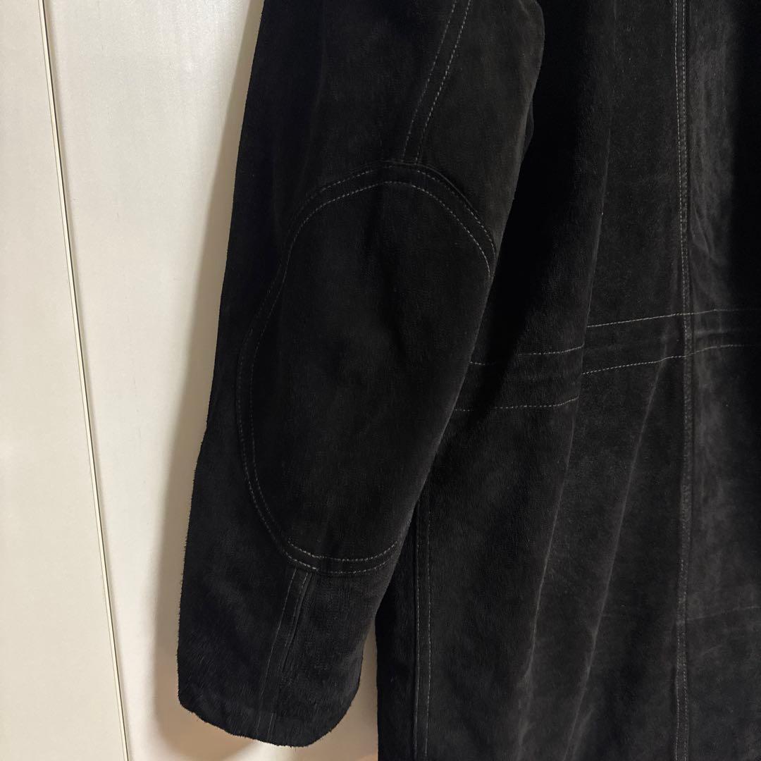 RRL ダブルアールエル　スエードレザーコート　ブラック　L