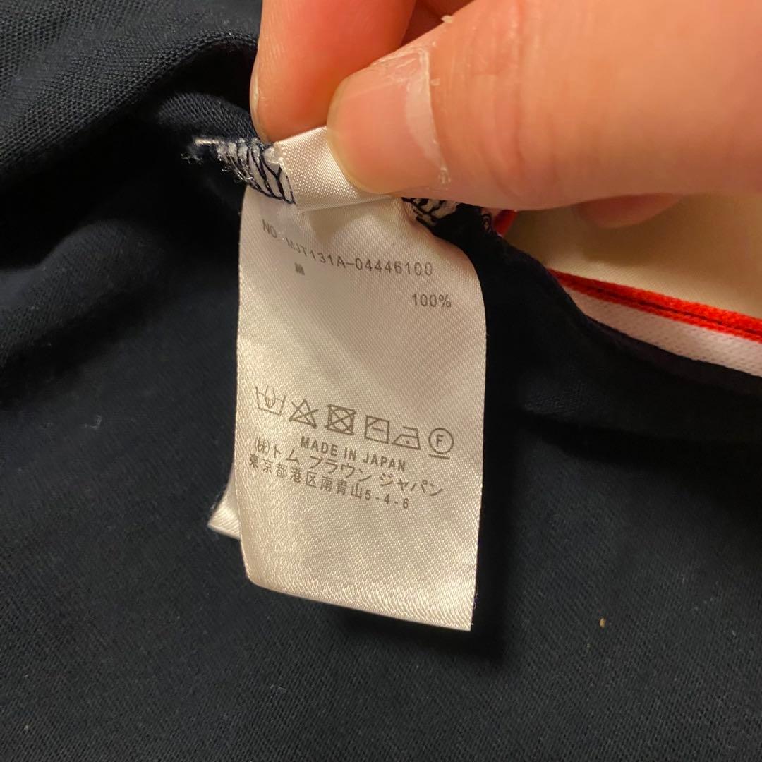 希少★THOM BROWNE トムブラウン スティックマン Tシャツ 4 紺