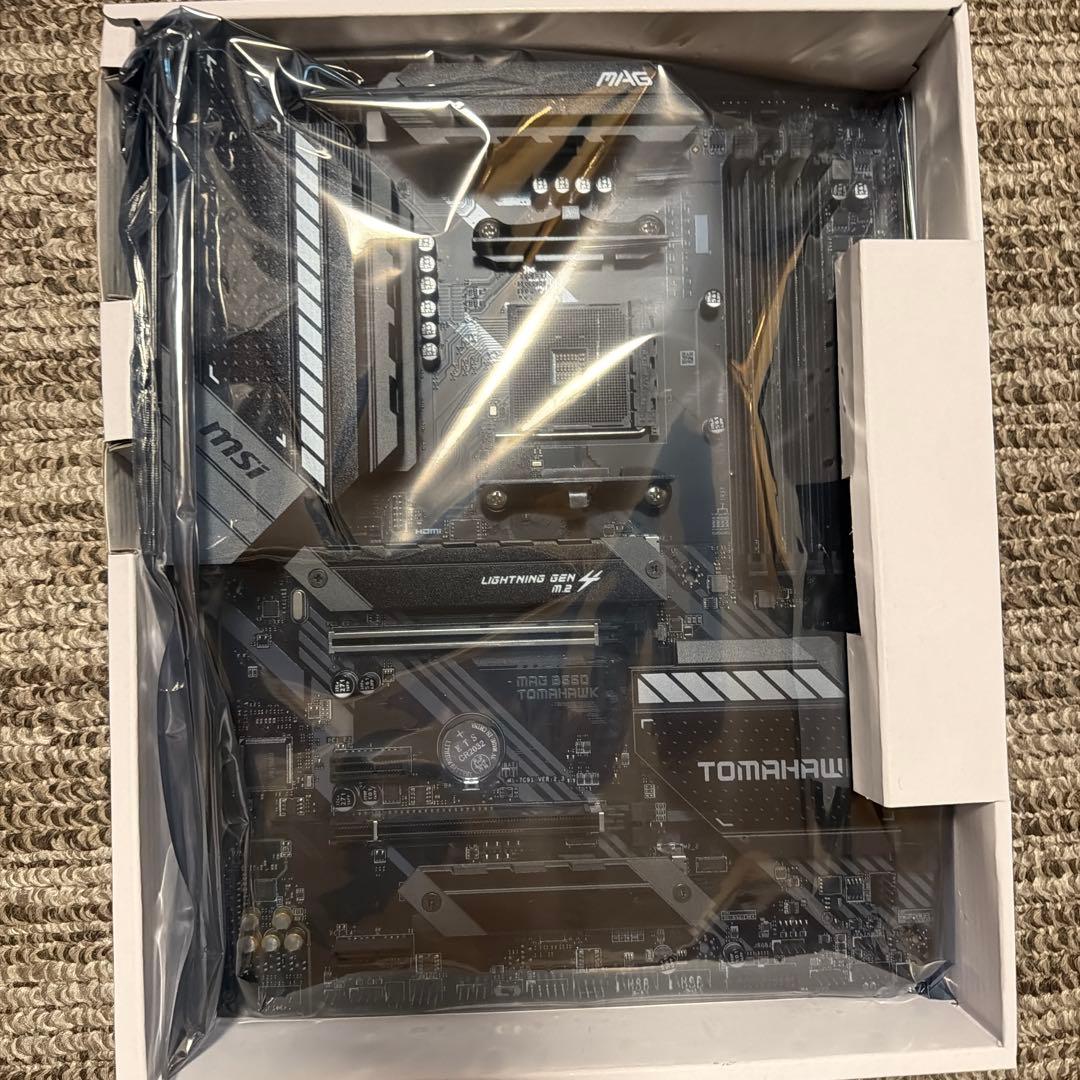MSI B550 TOMAHマザー+5700x +DDR4−32gbセット