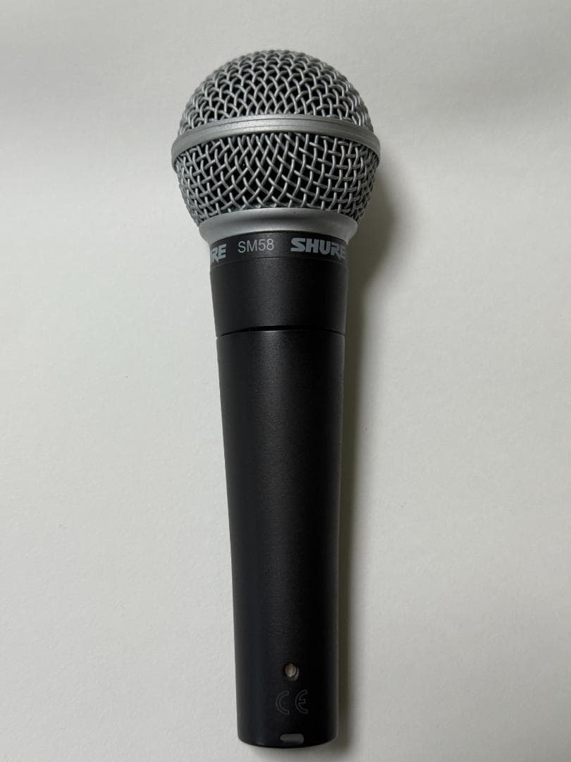 【美品】SHURE SM58 ボーカル定番マイク 使用僅か スイッチ無