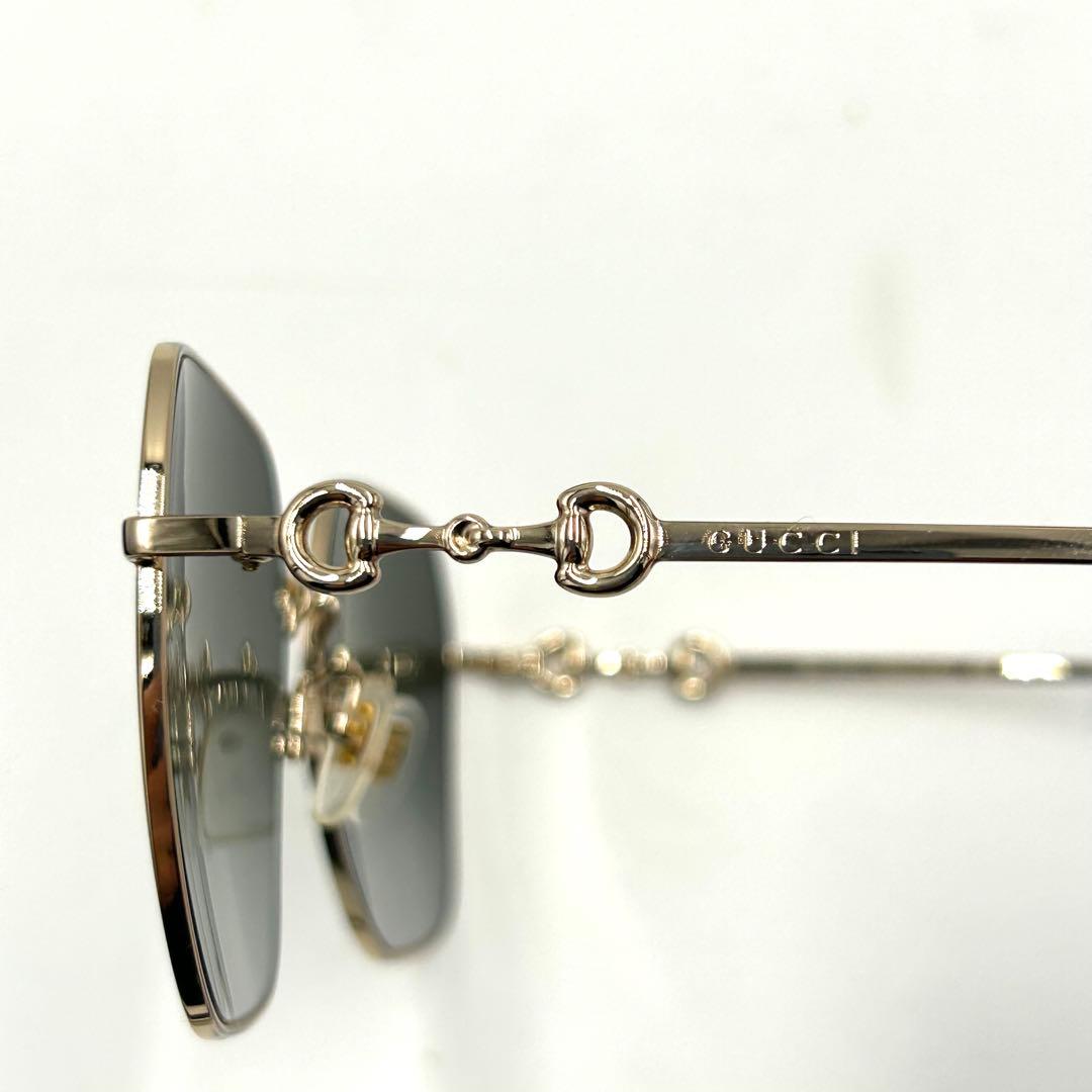 GUCCI グッチ サングラス GG0882 ホースビット ゴールド べっ甲