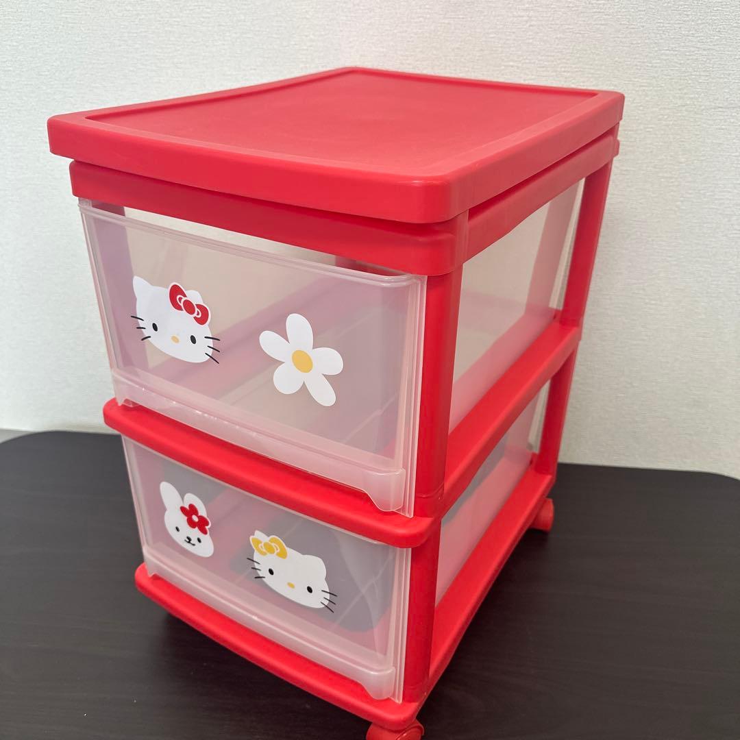 ハローキティ収納ケース　昭和レトロ　おまけ付き