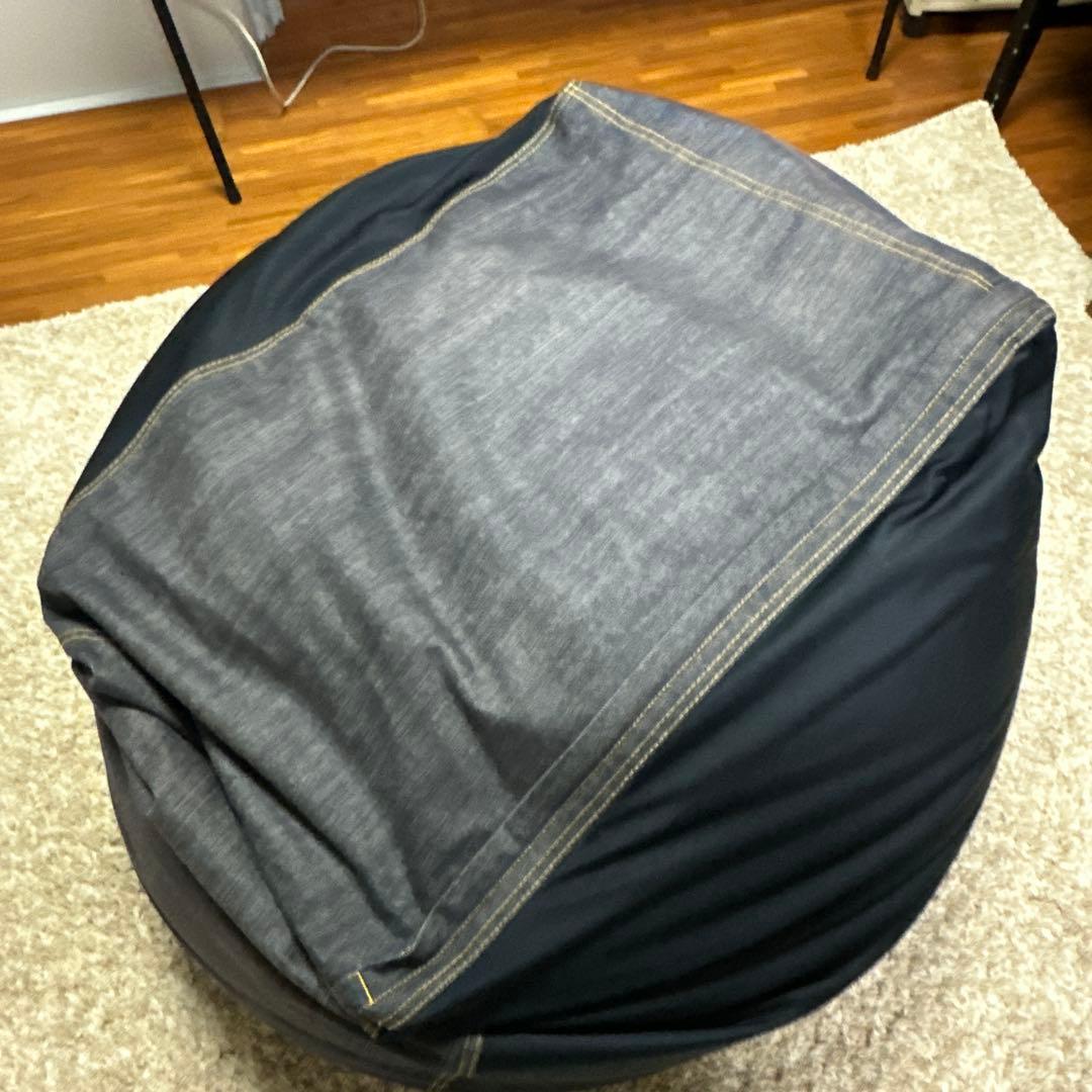 無印良品 体にフィットするソファ 綿デニム ネイビー