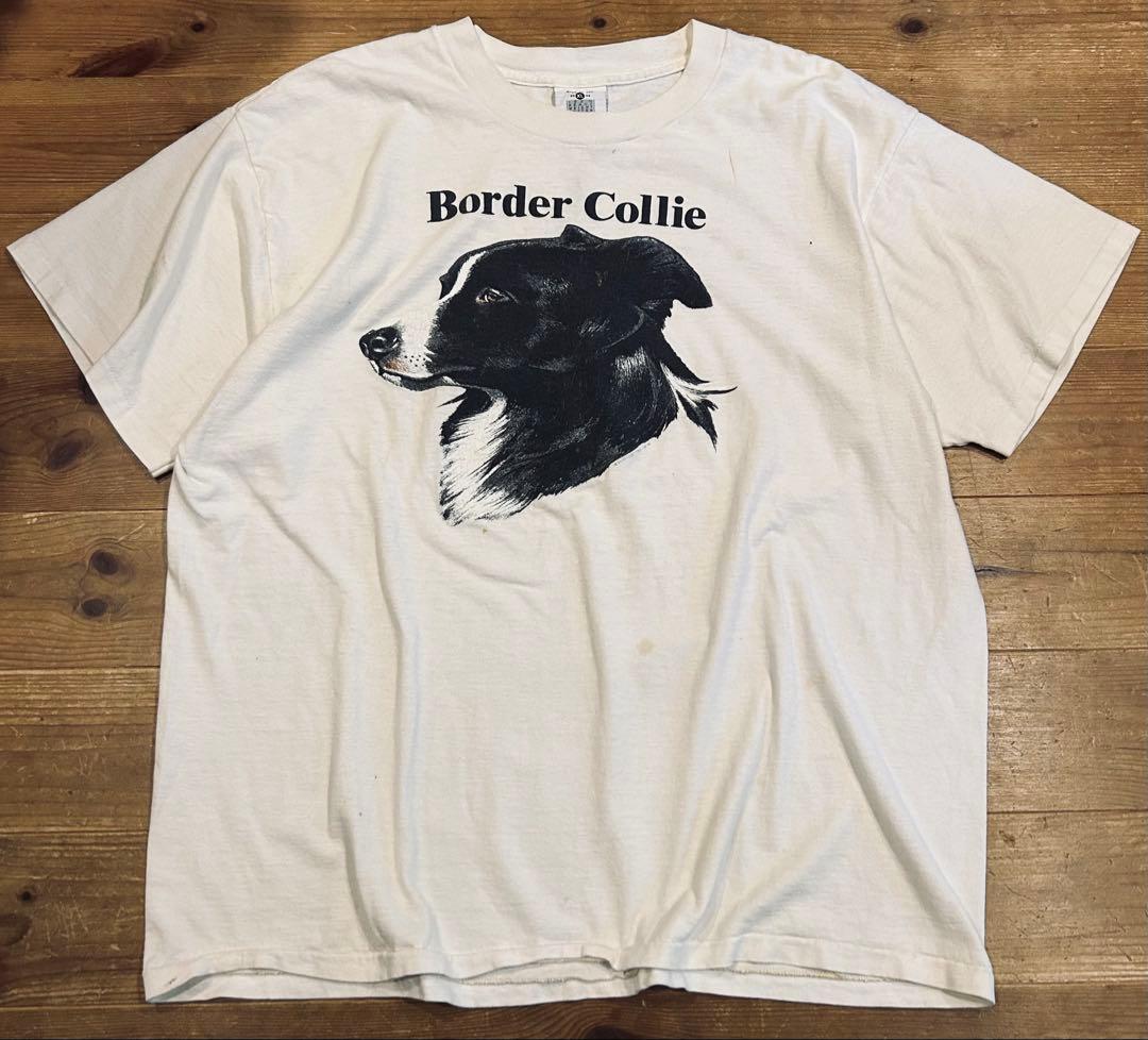 Tシャツ 古着 90s Lee リー Border Collie 動物 USA