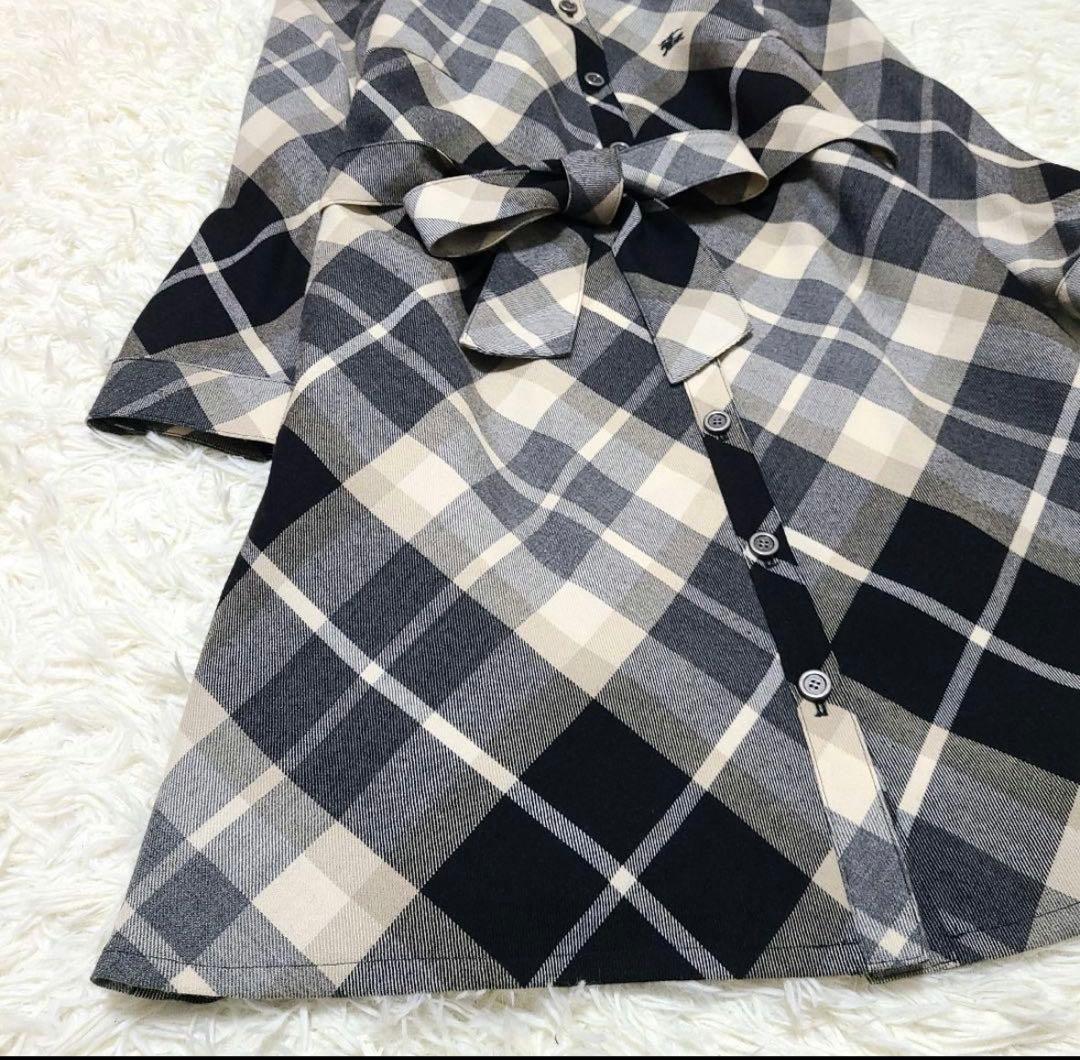 BURBERRY BLUE LABEL ＊チェック＊シャツワンピース＊36