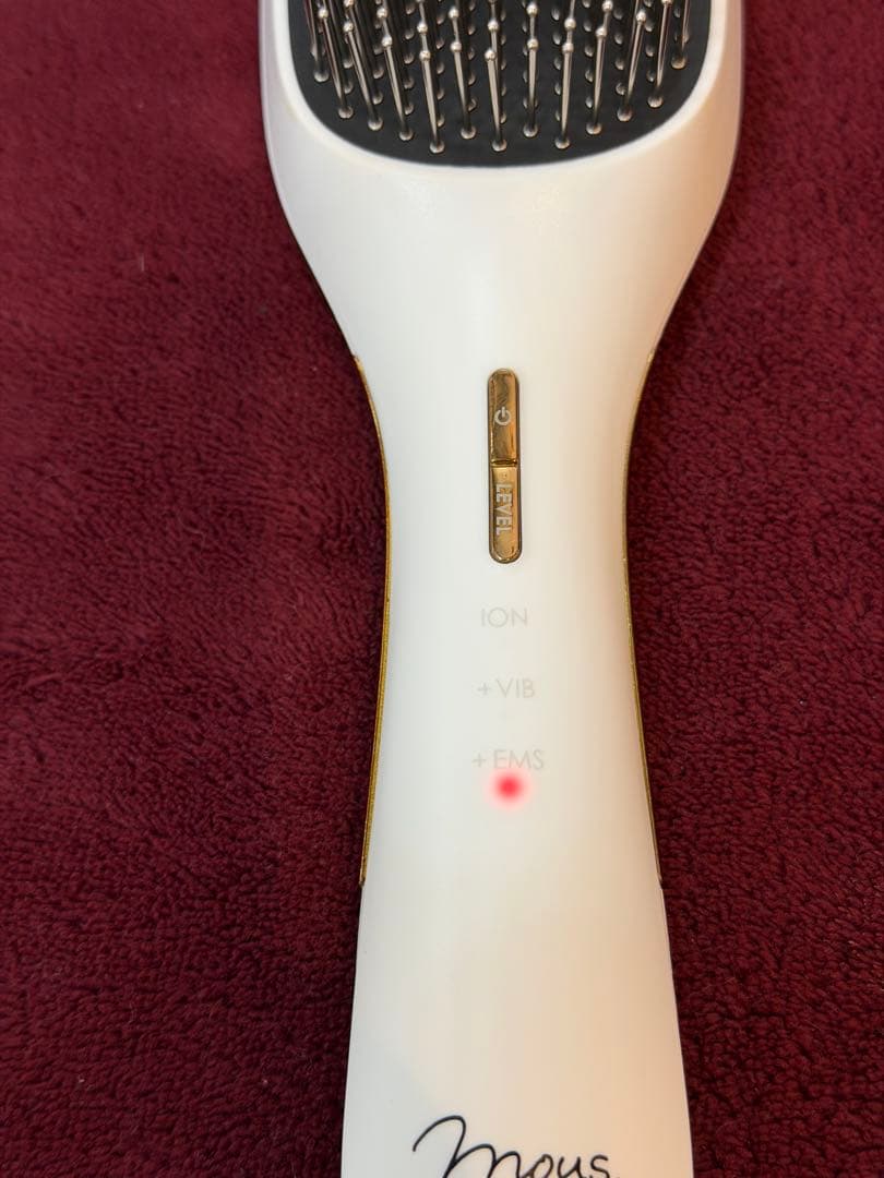 美品　mous. エレブラ　デンキバリブラシ　ELEBRU　ヘアブラシ