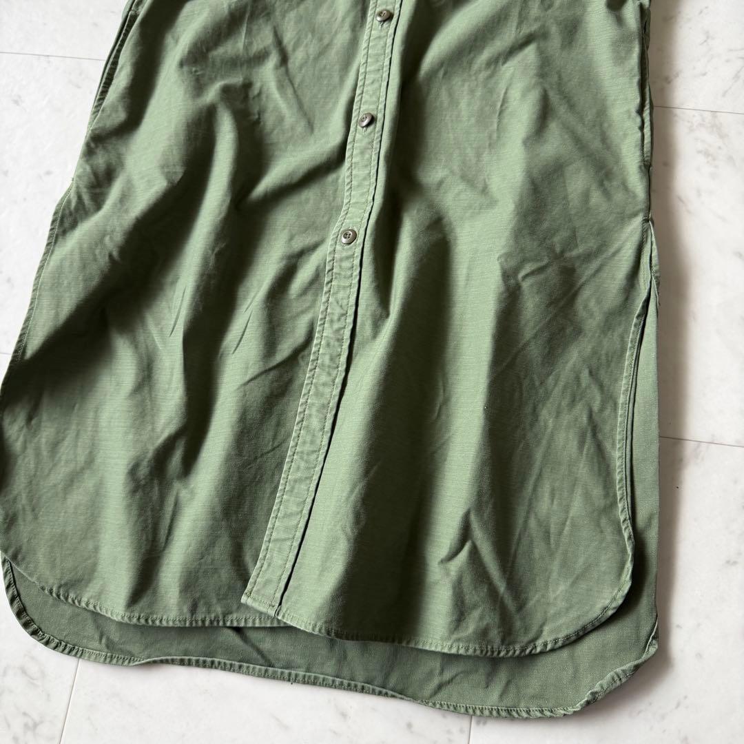 美品 ジャーナルスタンダード Relume バックサテン シャツワンピース