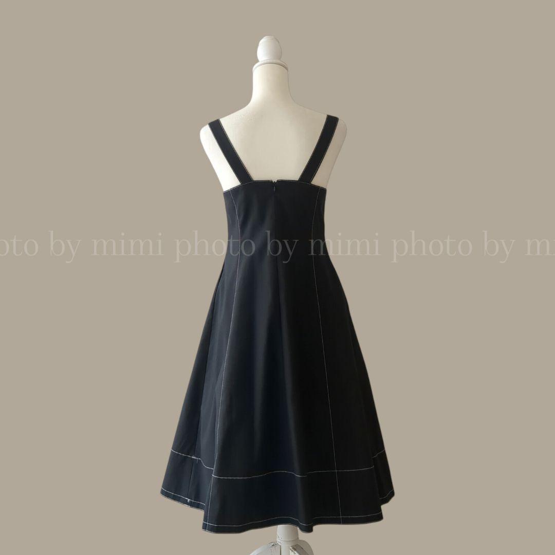 M'S GRACY*ステッチリボンジャンパースカート