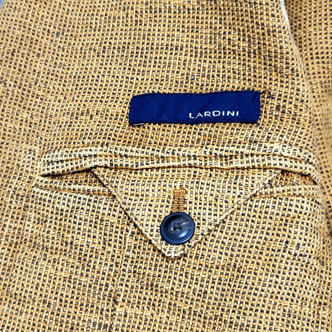 ★r2d2様 LARDINI 春夏 麻 超高級 四者混 テーラードジャケット