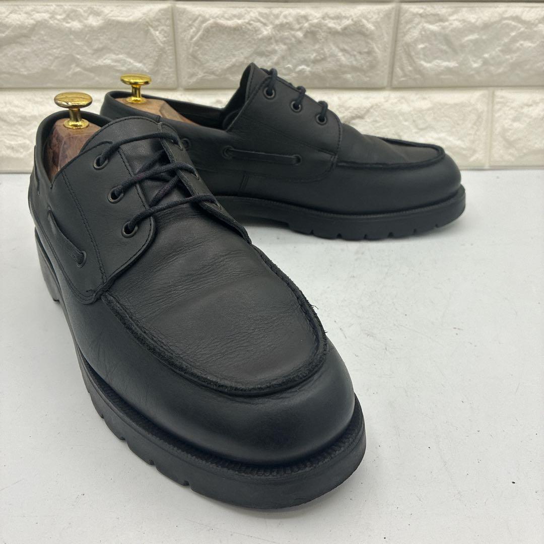 【良品】KLEMAN クレマン DONATO デッキシューズ 42 レザー 黒