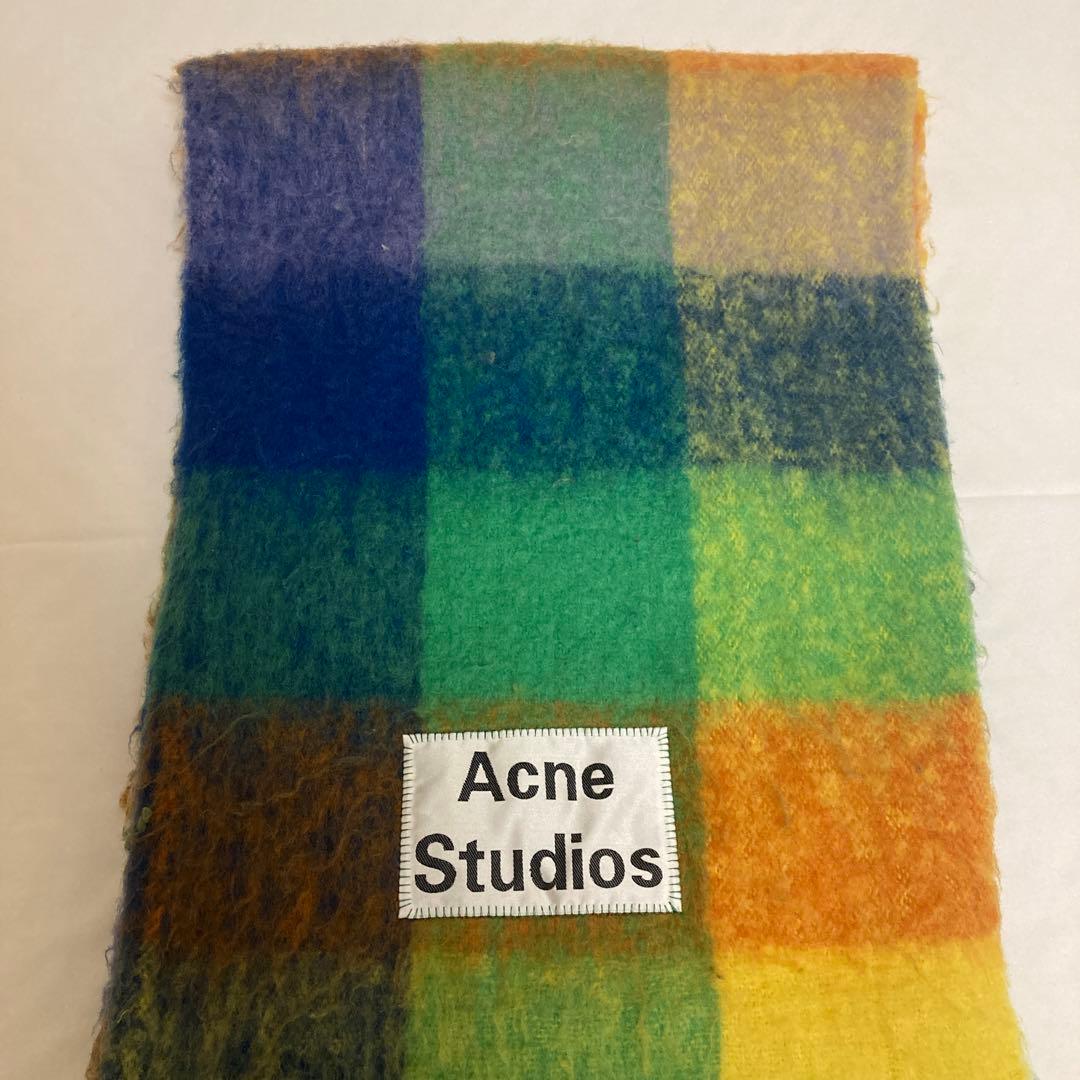Acne Studios マフラー マルチカラー チェック柄