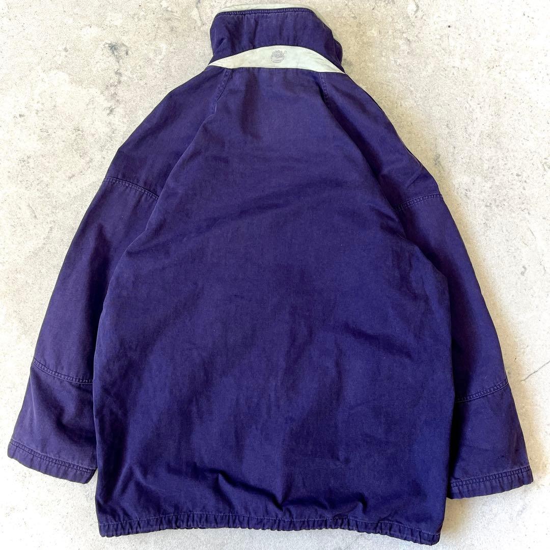 レア 90s ティンバーランド M コットンミドル丈 モッズコート ジャケット紫