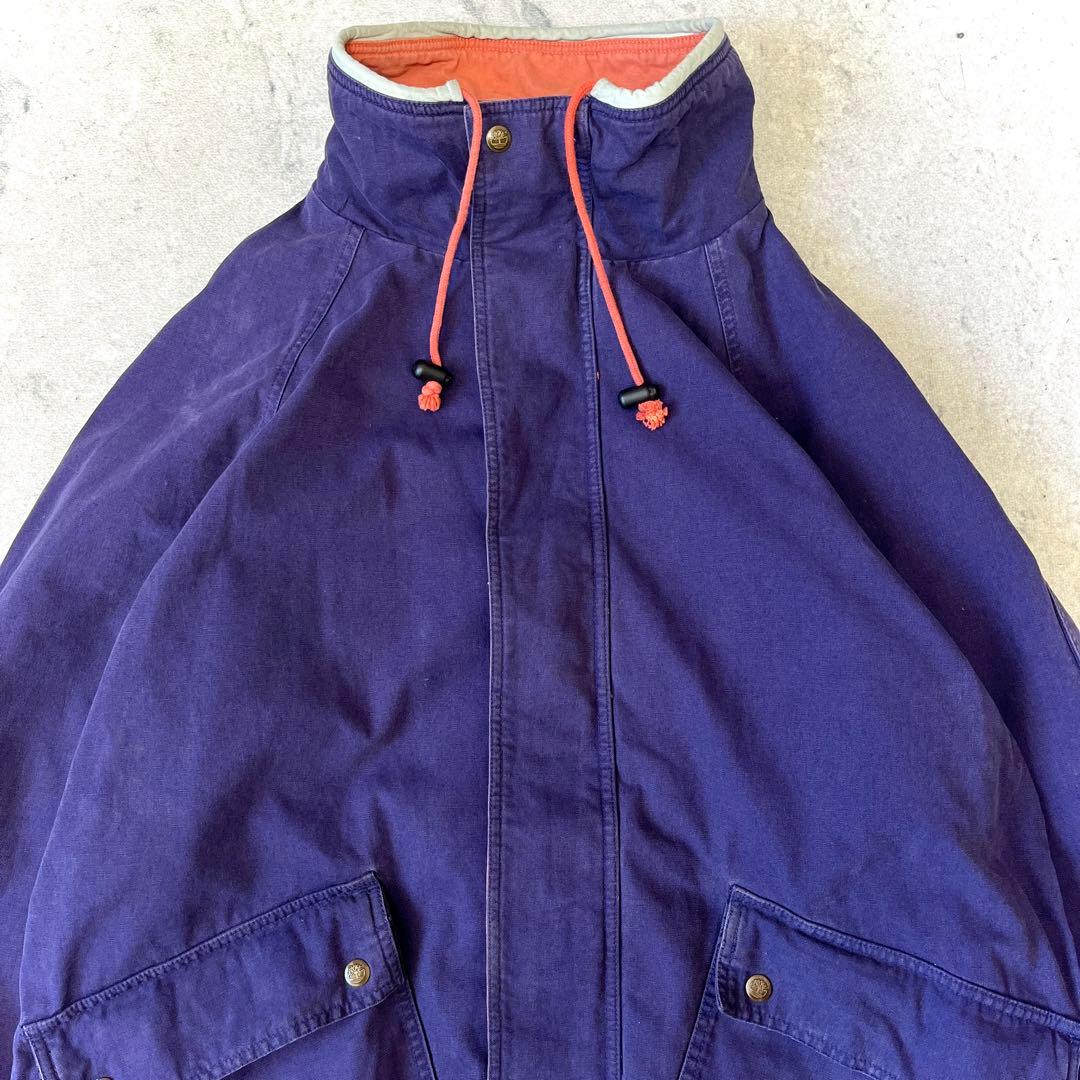 レア 90s ティンバーランド M コットンミドル丈 モッズコート ジャケット紫