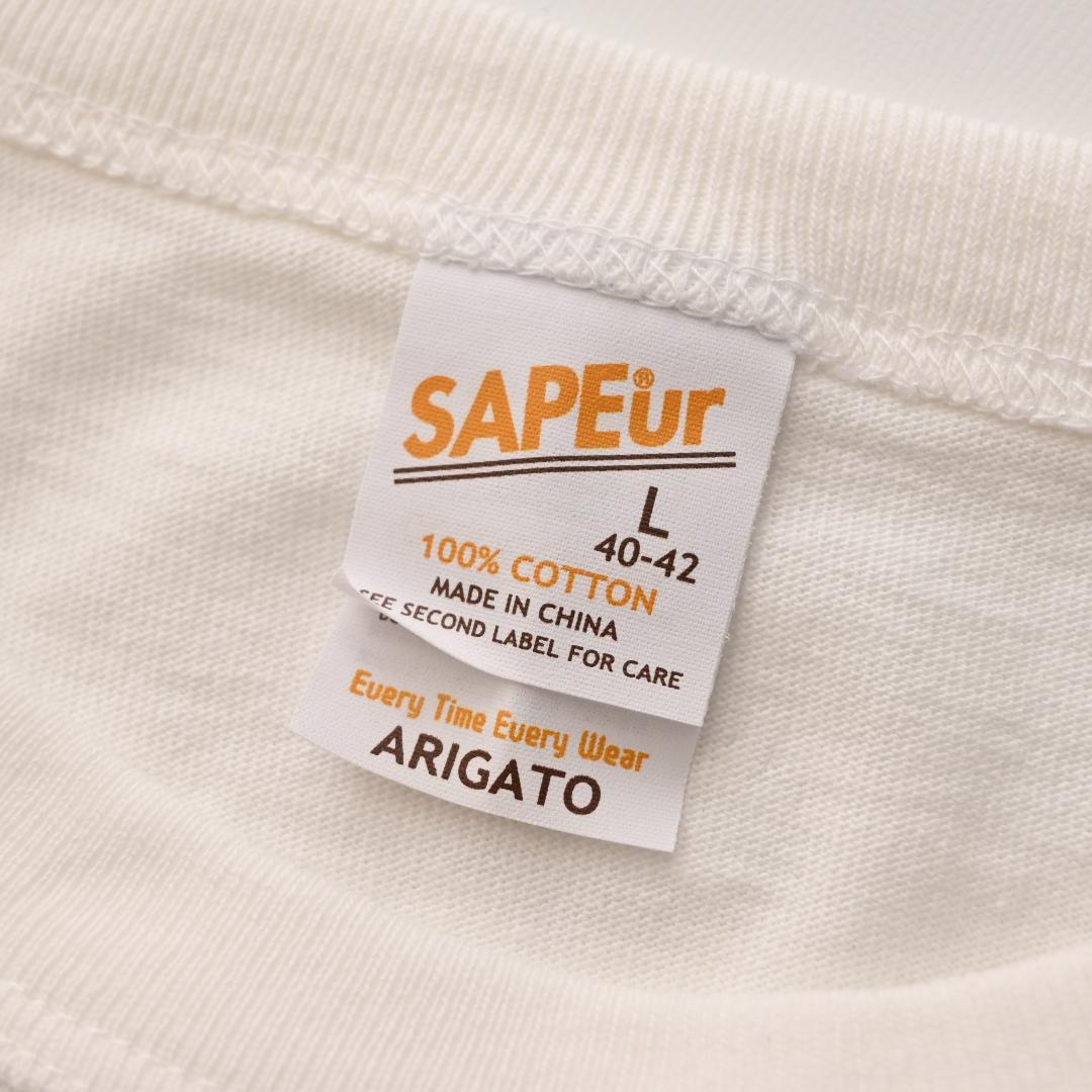 ゆ*き様 SAPEur サプール 浜ちゃん Tシャツ L ホワイト 白 半袖 浜