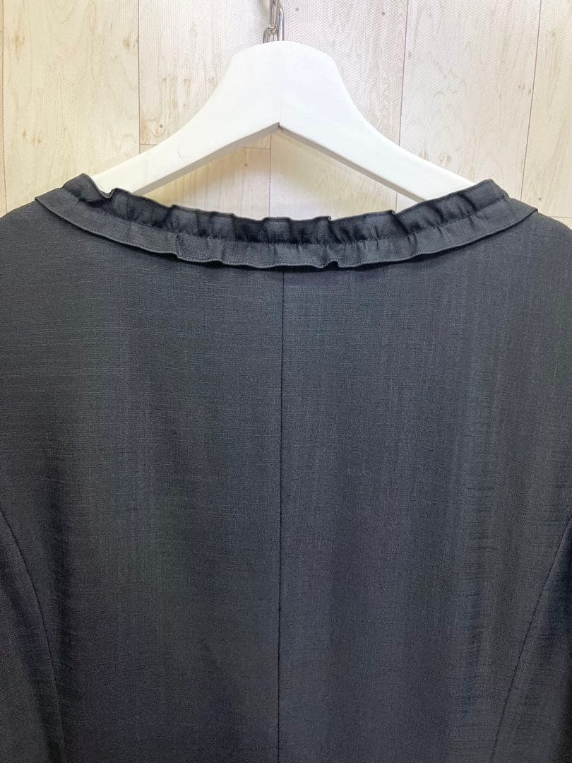 TO BE CHIC パールビジュー襟 2way パフスリーブ ワンピース 44