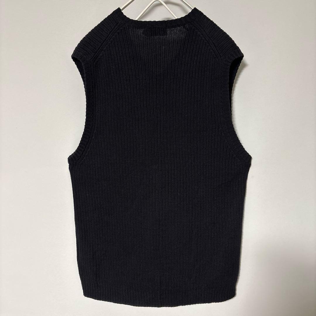 90s 巨人タグ J.CREW ジェイクルー ニットベスト コットン×リネン