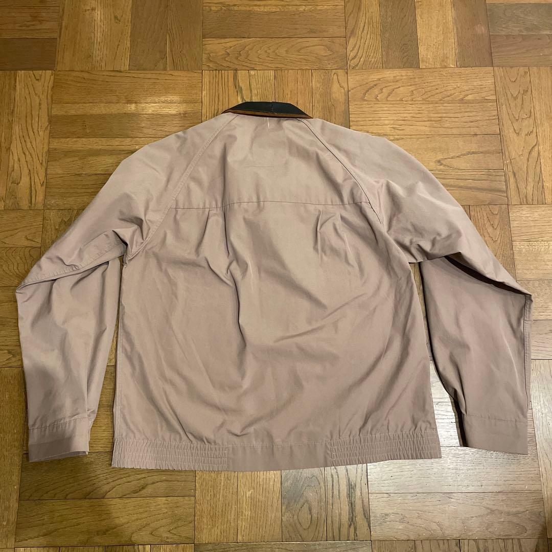 80s LONDON FOG USA製 ハリントンジャケット　襟レザー　リメイク