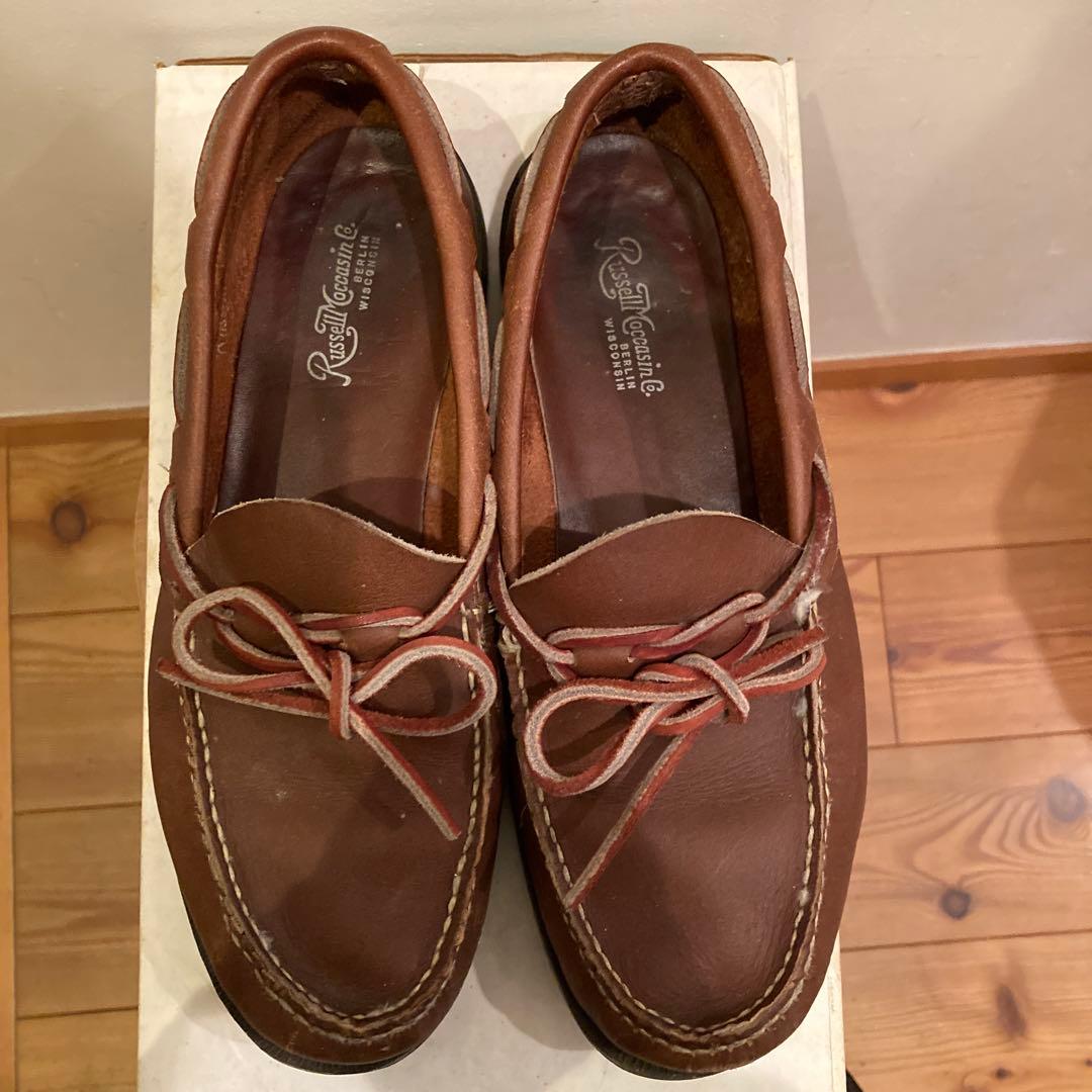 コマさん　Russell Moccasin ブラウンモカシン