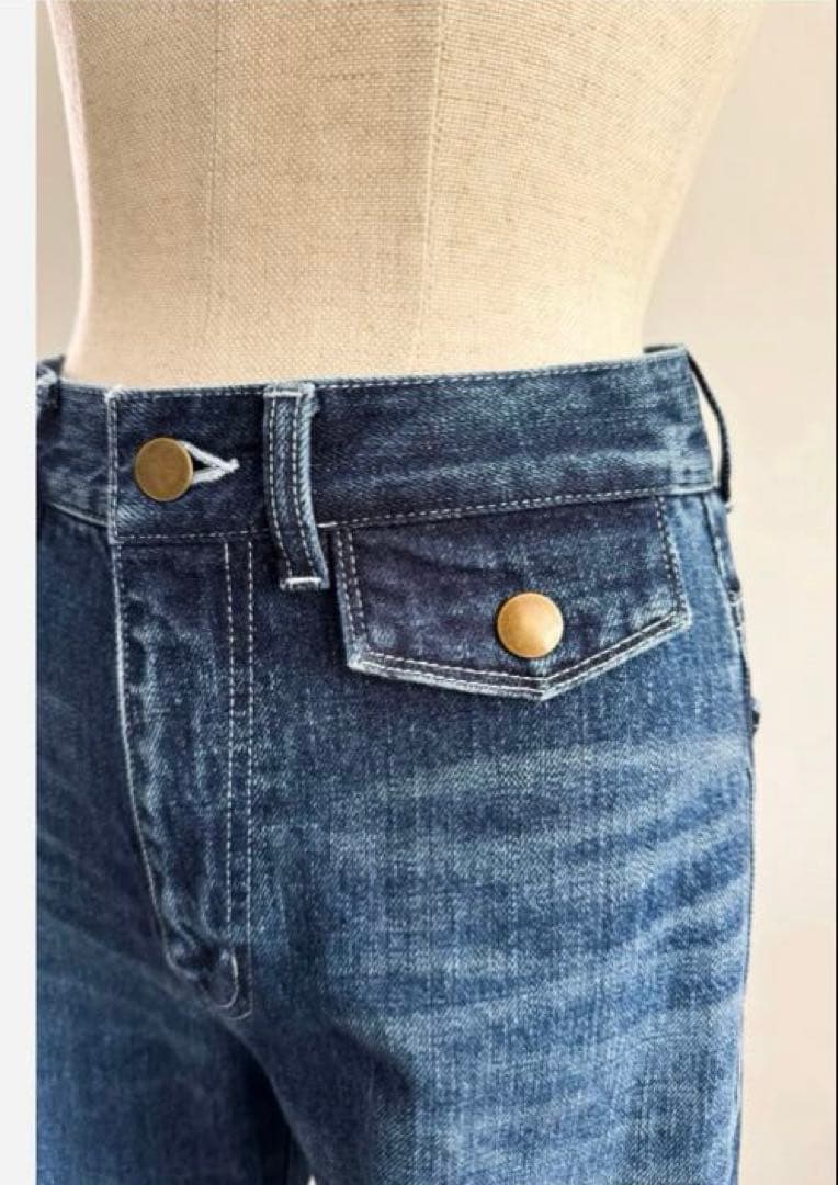 パンツ sheller OKAYAMA flap pocket flare denim