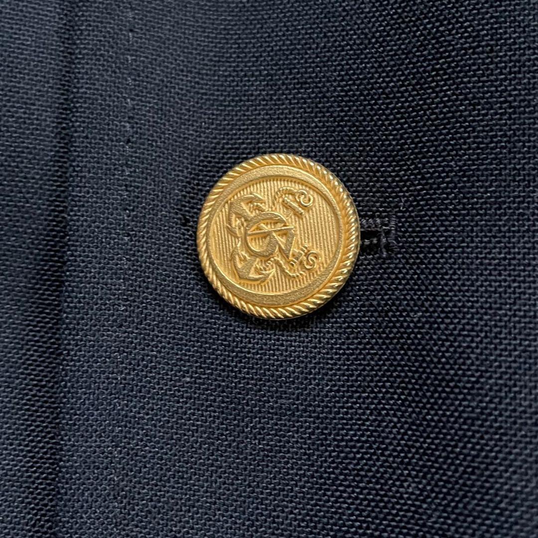 GREEN LABEL RELAXING紺ブレシングル3ボタン段返り金ボタンL
