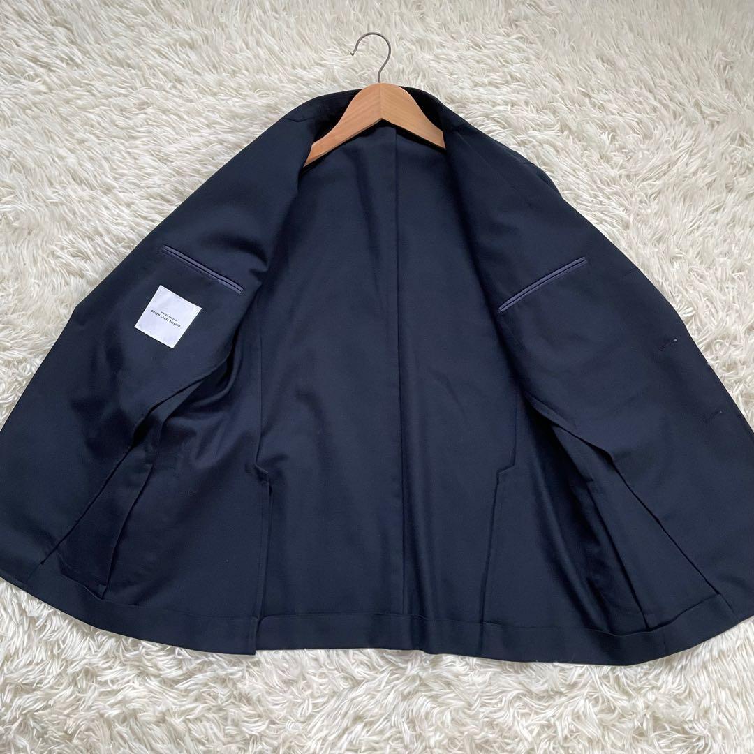 GREEN LABEL RELAXING紺ブレシングル3ボタン段返り金ボタンL