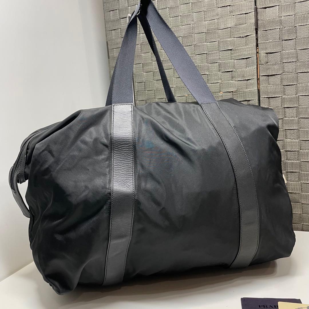 よ*ち様 PRADA ブラックナイロンボストンバッグ