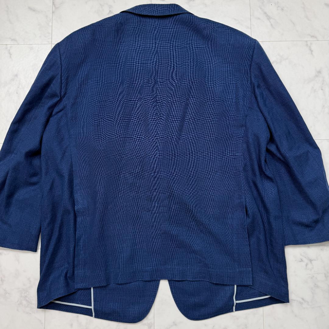 希少 5XL TESSITURA DI NOVARA テーラードジャケット 絹綿