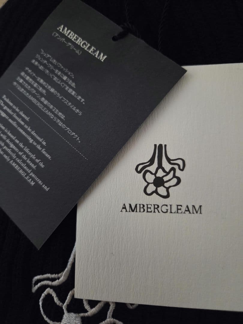 【*君様 【新品】AMBERGLEAM アンバーグリーム　コンチョニットキャップ