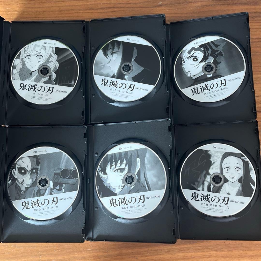 鬼滅の刃 刀鍛冶の里編 DVD 全6巻　全巻セット 新品ケース付き