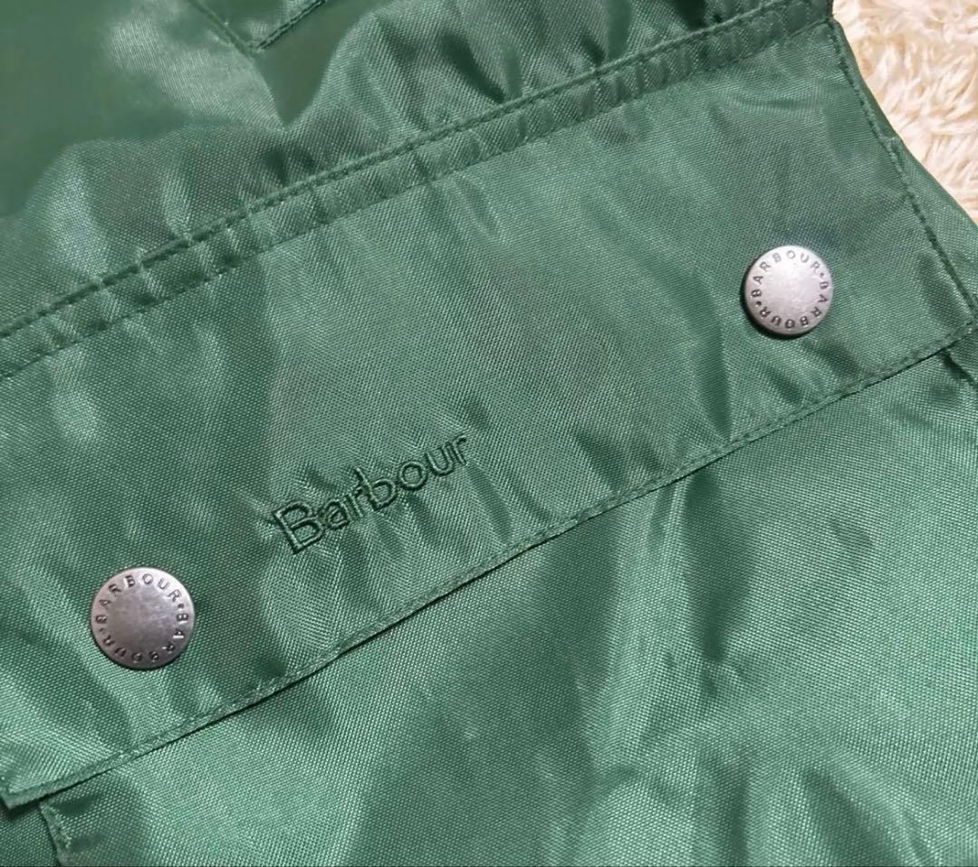 極美品 Barbour ナイロン ビデイル グリーン サイズL
