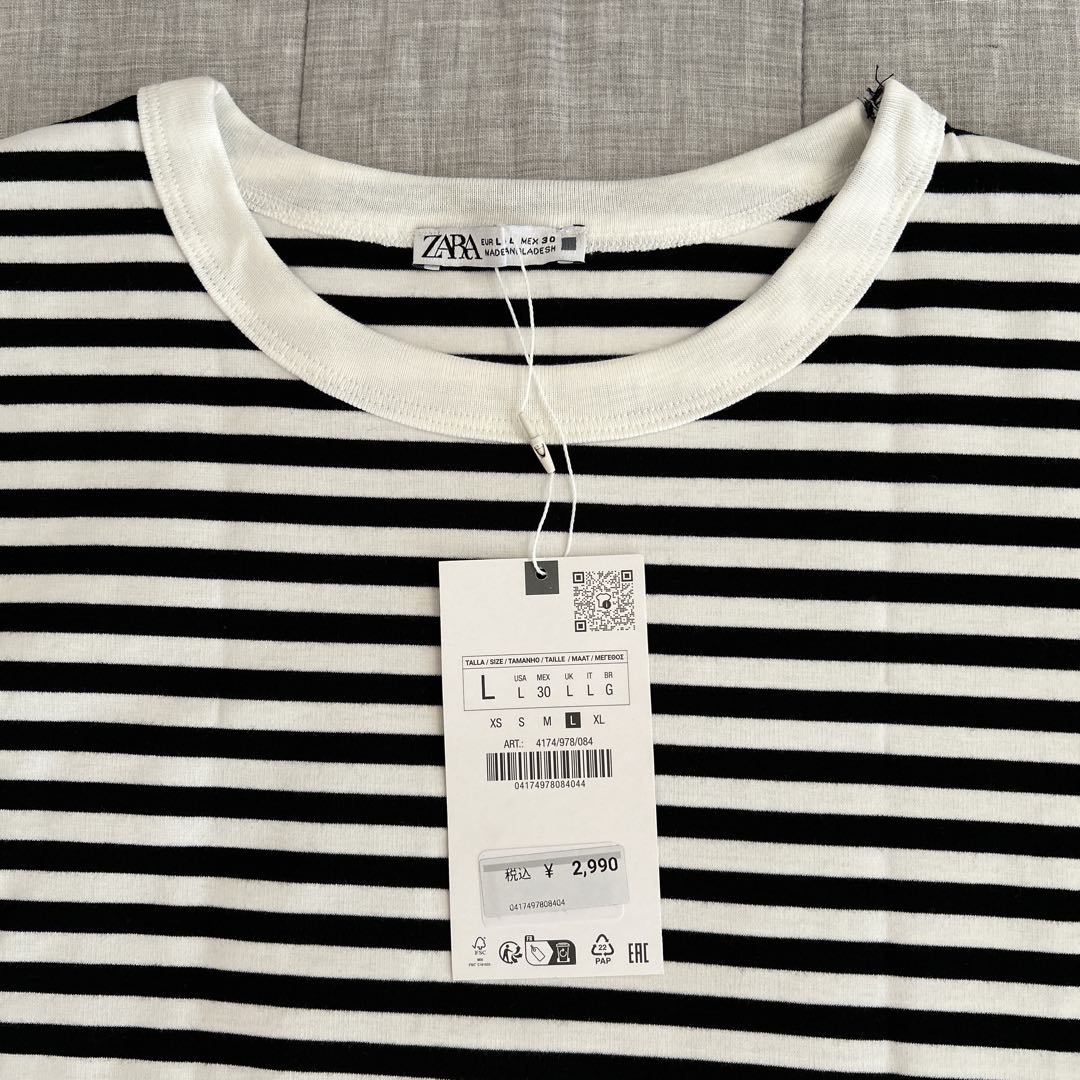 【未使用】ZARA Tシャツ3枚　Lサイズ